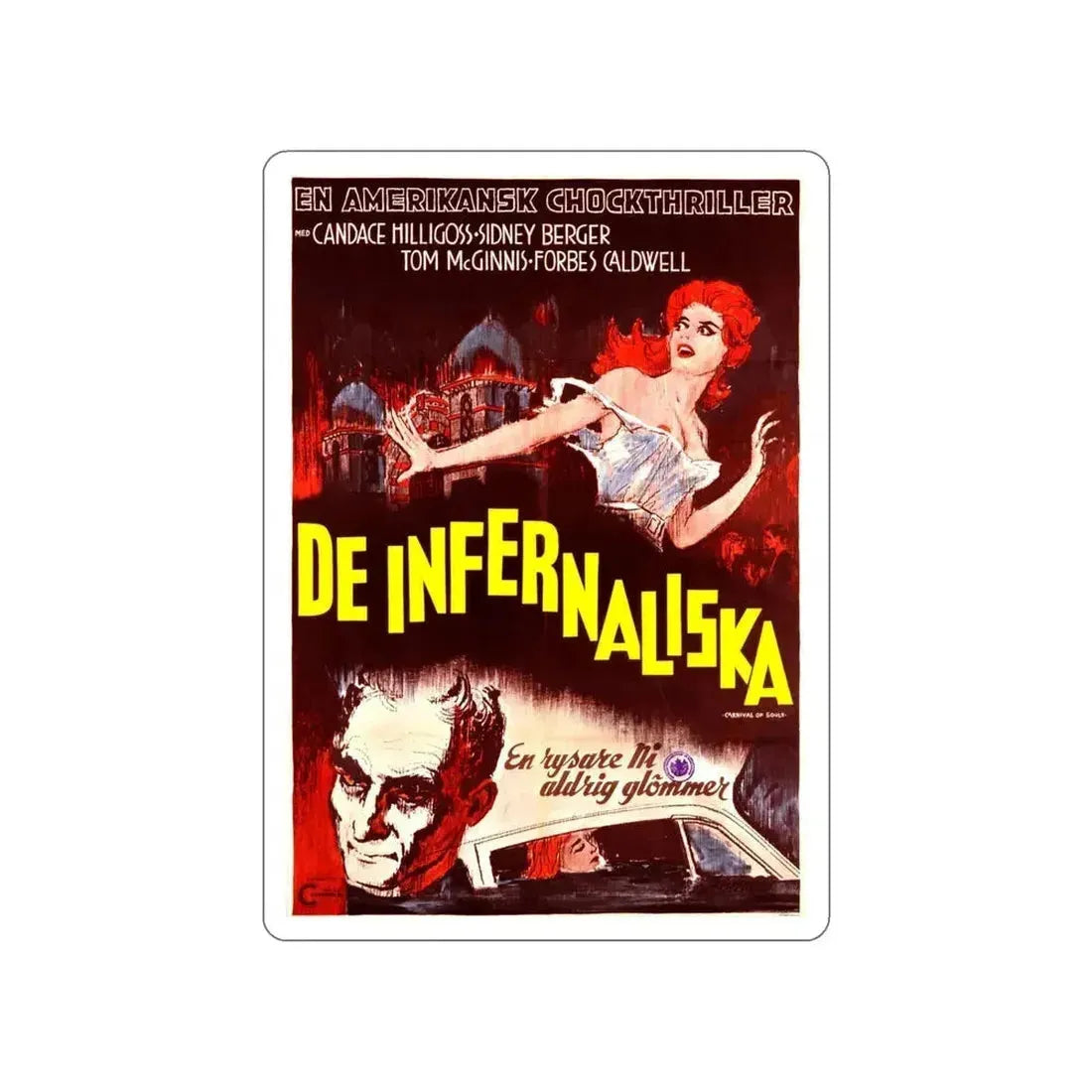 CARNIVAL OF SOULS (POLISH) 1962 Movie Poster STICKER Vinyl Die-Cut Decal 5 Inch - The Sticker Space