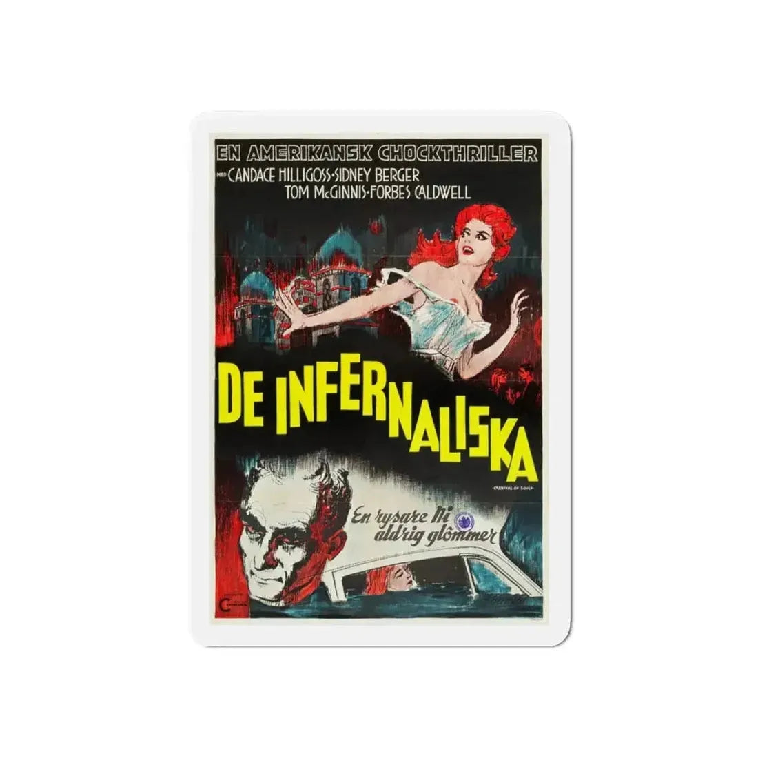 CARNIVAL OF SOULS (SWEDISH) 1962 Movie Poster - Refrigerator Magnet - The Sticker Space