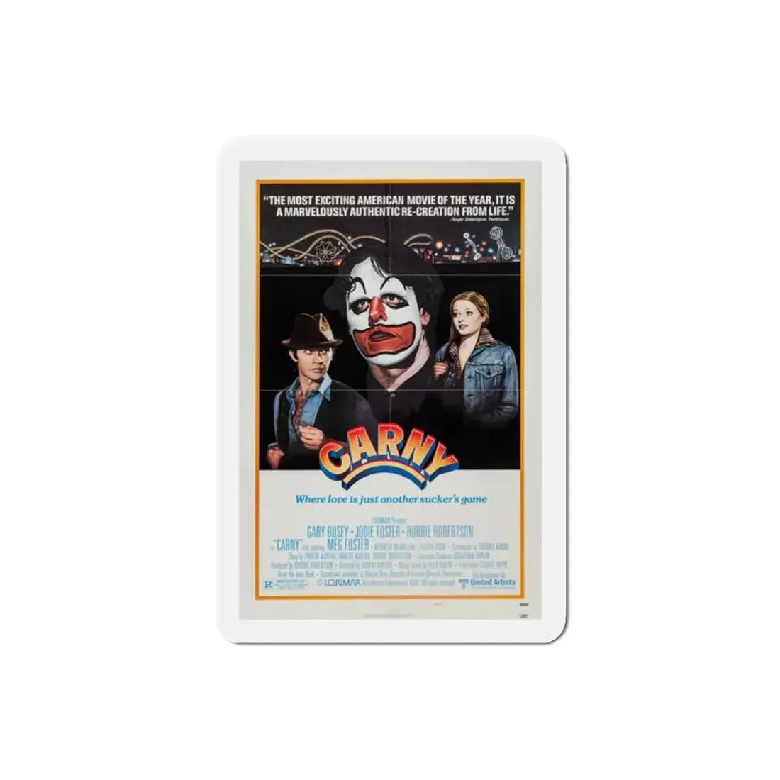 Carny 1980 Movie Poster Refrigerator Magnet - The Sticker Space