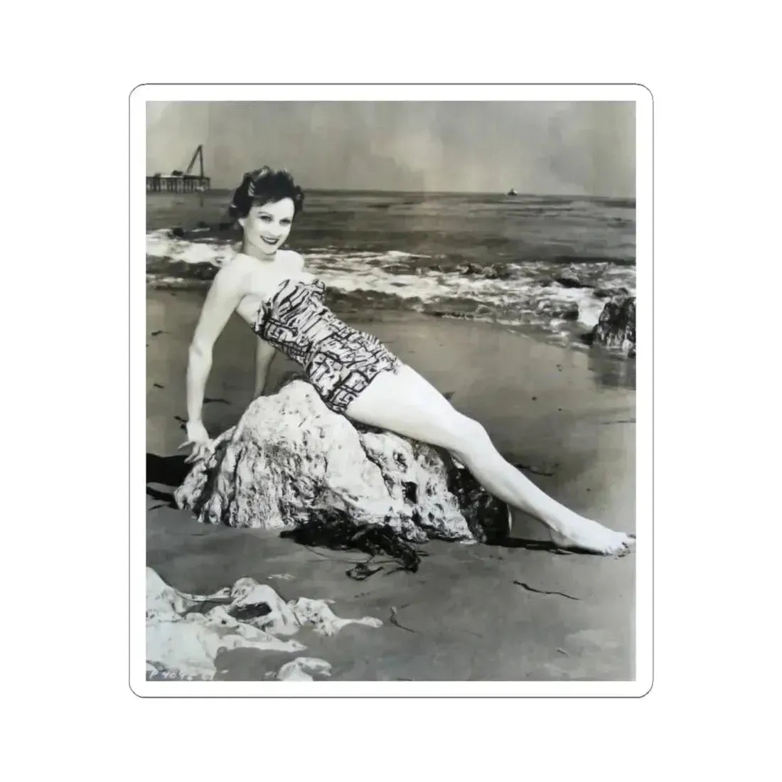 Carol Ohmart #09 (Vintage Female Icon) STICKER Vinyl Kiss-Cut Decal 4 Inch White - The Sticker Space