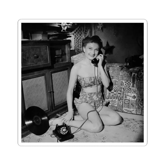 Carol Ohmart #33 (Vintage Female Icon) STICKER Vinyl Kiss-Cut Decal 2 Inch White - The Sticker Space