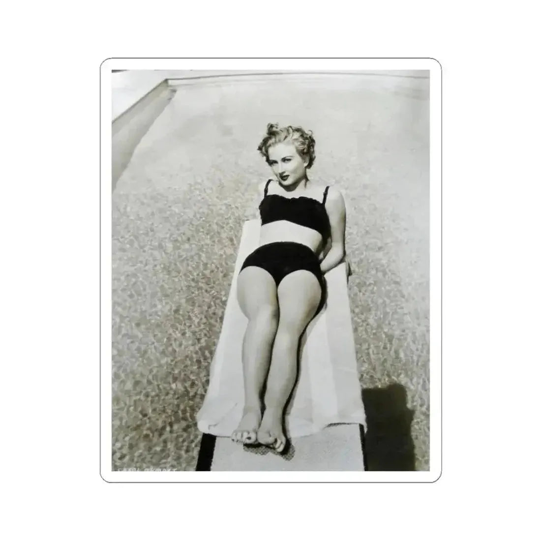 Carol Ohmart #69 (Vintage Female Icon) STICKER Vinyl Kiss-Cut Decal 3 Inch White - The Sticker Space