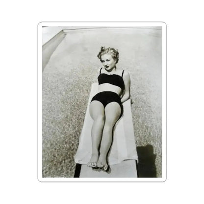 Carol Ohmart #69 (Vintage Female Icon) STICKER Vinyl Kiss-Cut Decal 3 Inch White - The Sticker Space