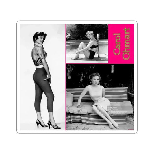 Carol Ohmart #81 (Vintage Female Icon) STICKER Vinyl Kiss-Cut Decal 2 Inch White - The Sticker Space