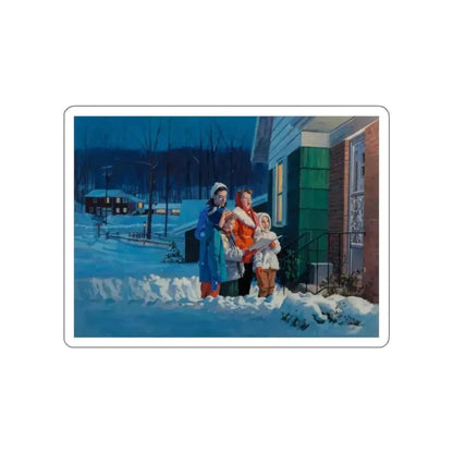 Carolers (Magazine Illustration) STICKER Vinyl Die-Cut Decal - The Sticker Space