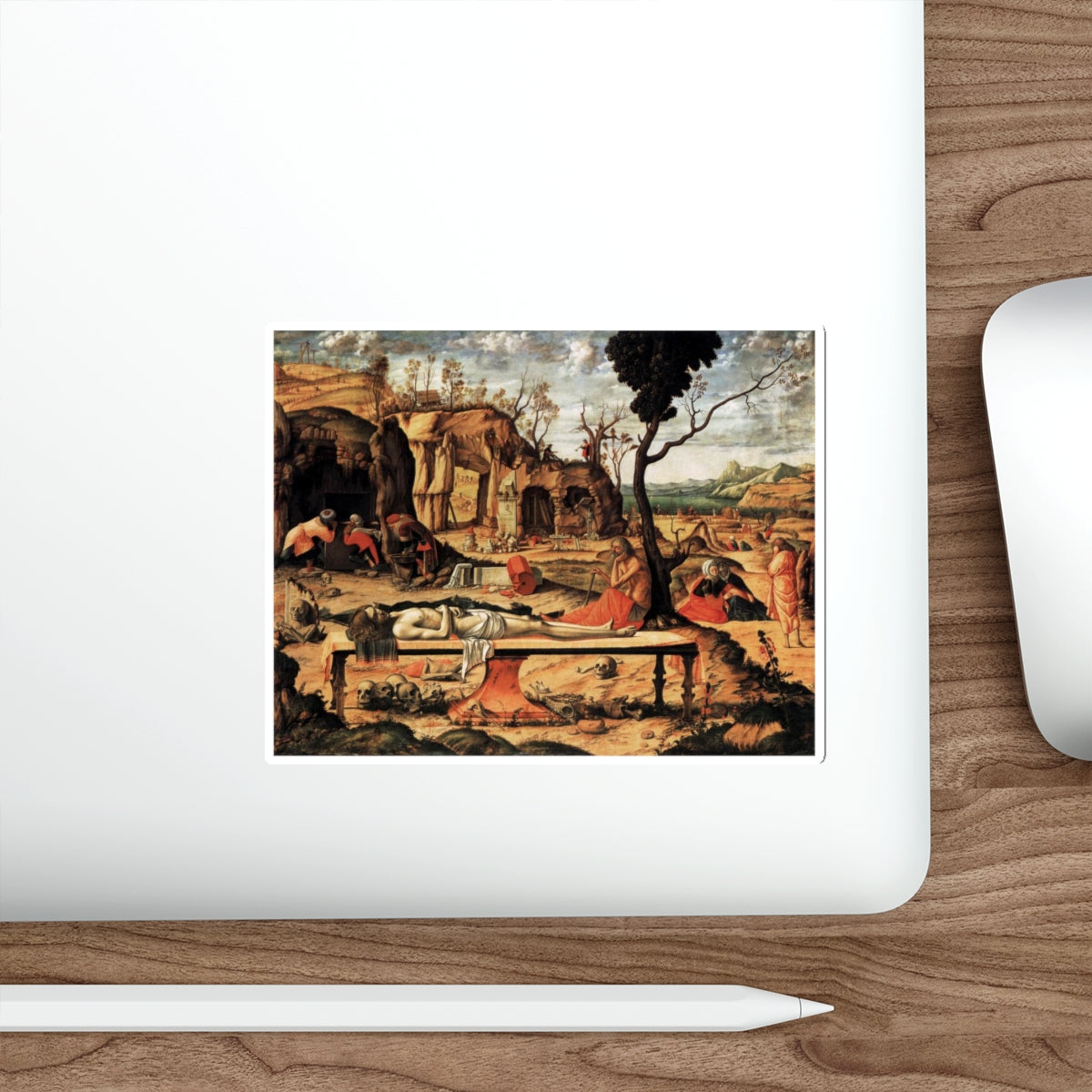 CARPACCIO, Vittore - The Dead Christ (Artwork) STICKER Vinyl Die-Cut Decal-The Sticker Space