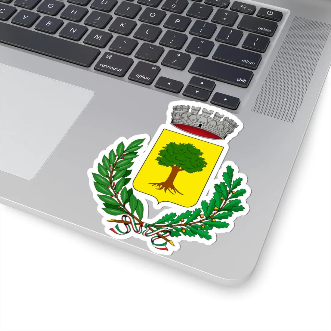 Carpaneto Piacentino-Stemma (Italy) (Coat of Arms) STICKER Vinyl Kiss-Cut Decal - The Sticker Space