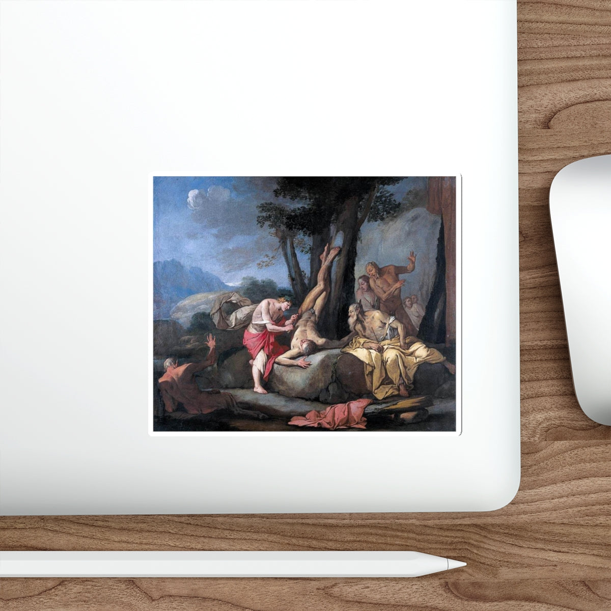 CARPIONI, Giulio - Apollo and Marsyas (Artwork) STICKER Vinyl Die-Cut Decal-The Sticker Space