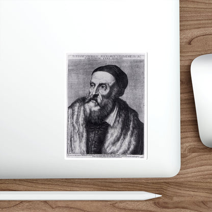 CARRACCI, Agostino - Titian (Artwork) STICKER Vinyl Die-Cut Decal-The Sticker Space