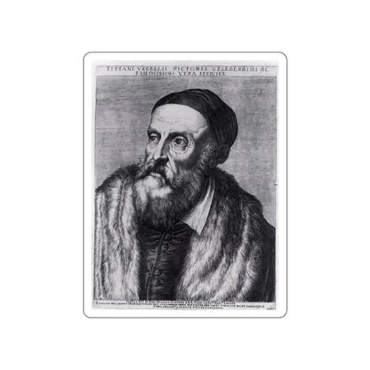 CARRACCI, Agostino - Titian (Artwork) STICKER Vinyl Die-Cut Decal - The Sticker Space