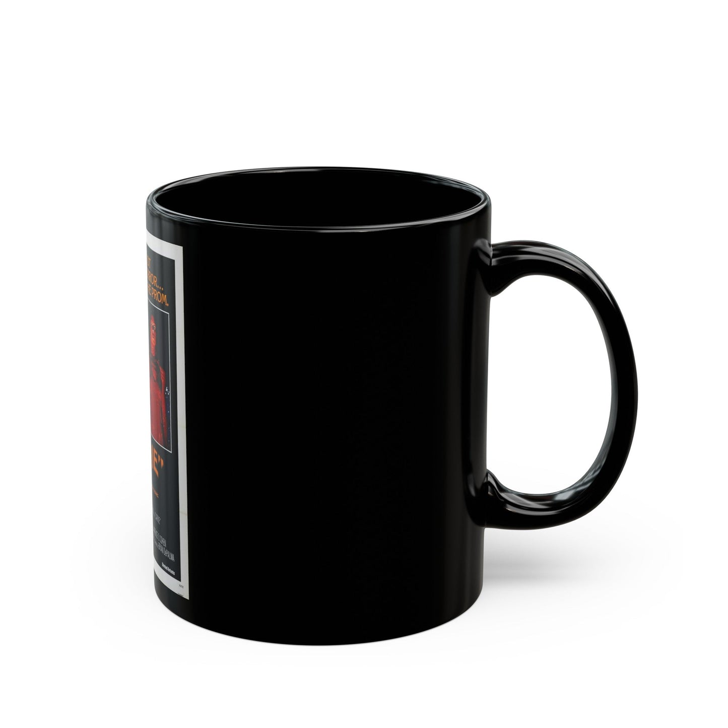 CARRIE 1976 Movie Poster - Black Coffee Mug-The Sticker Space