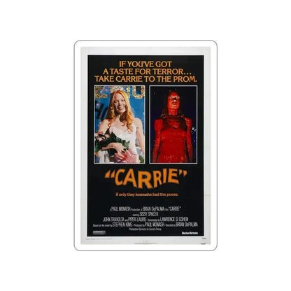 CARRIE 1976 Movie Poster STICKER Vinyl Die-Cut Decal 4 Inch - The Sticker Space