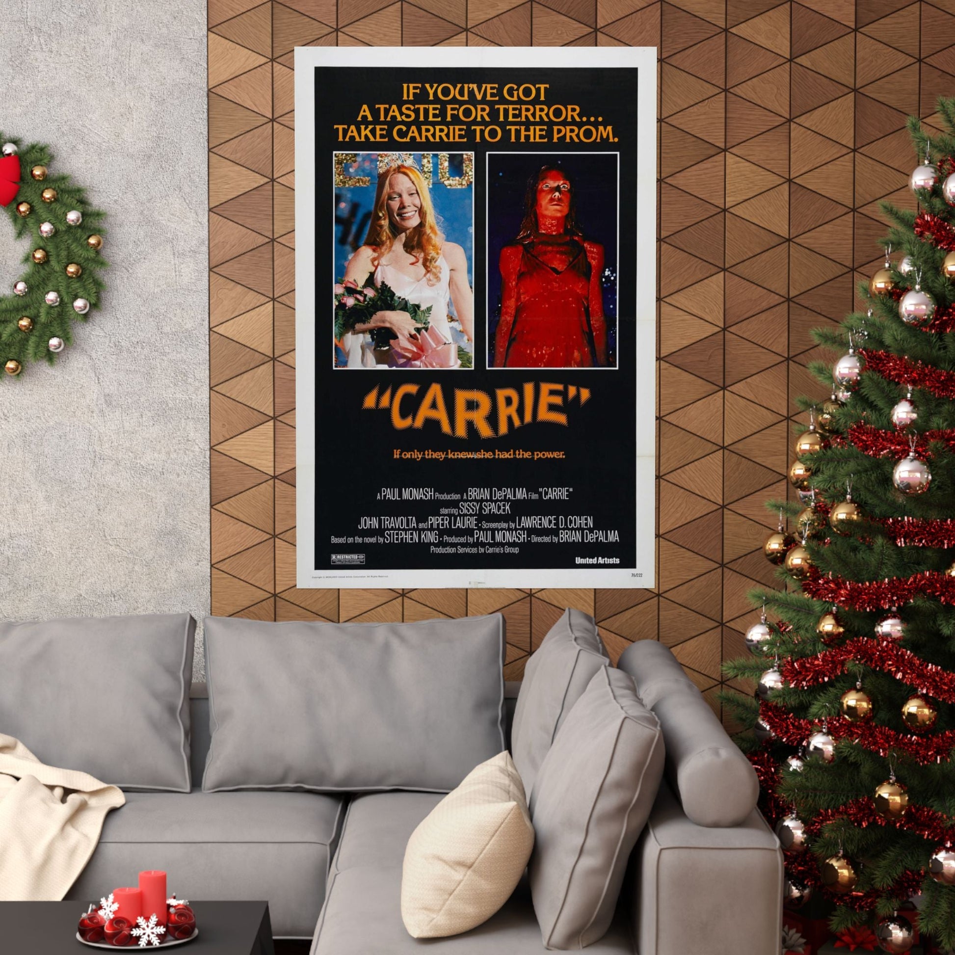 CARRIE 1976 - Paper Movie Poster-The Sticker Space