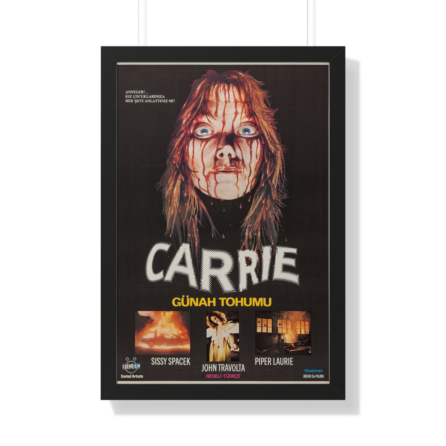 CARRIE (TURKISH) 1976 - Framed Movie Poster-20" x 30"-The Sticker Space