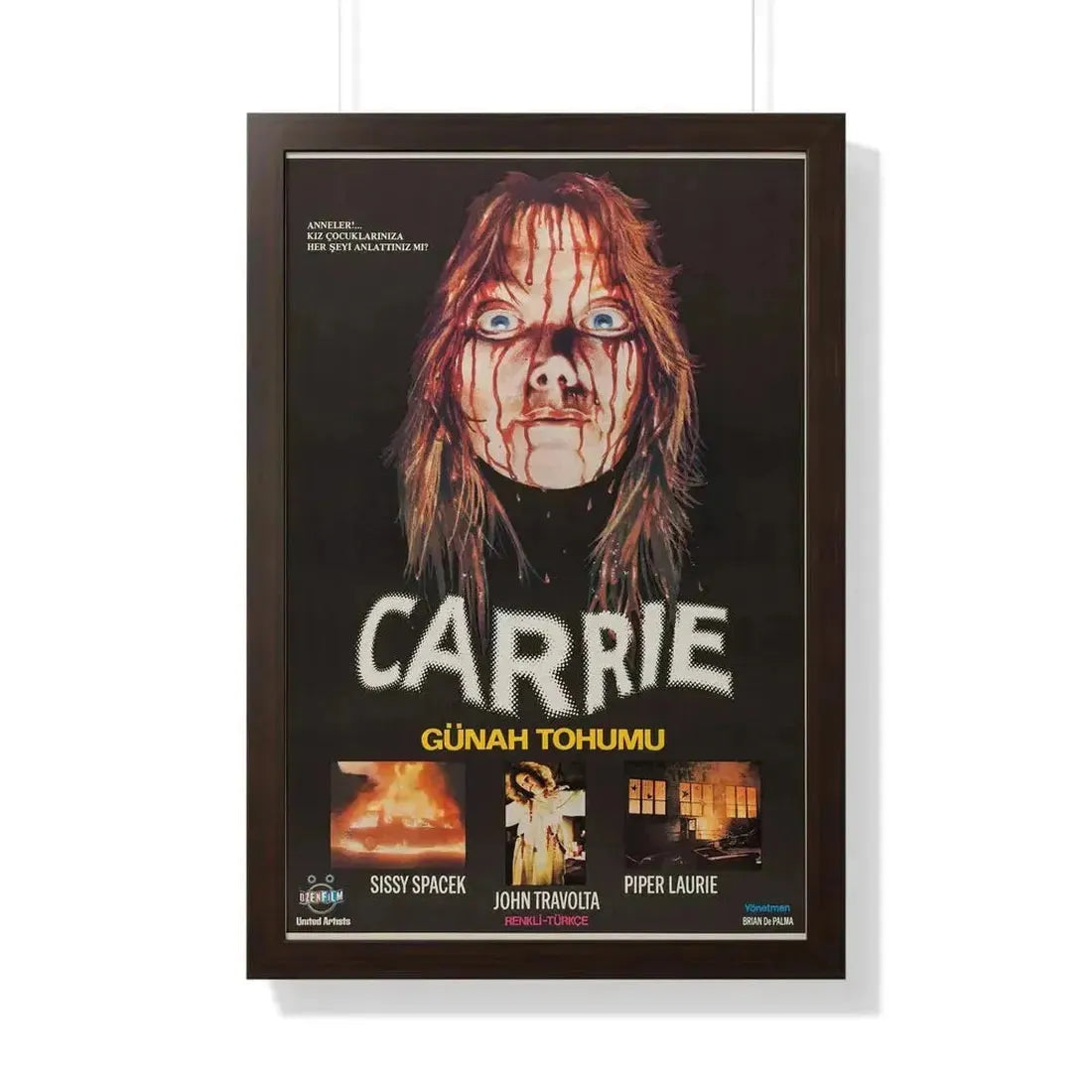 CARRIE (TURKISH) 1976 - Framed Movie Poster - The Sticker Space