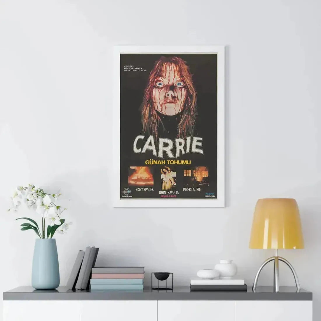CARRIE (TURKISH) 1976 - Framed Movie Poster - The Sticker Space