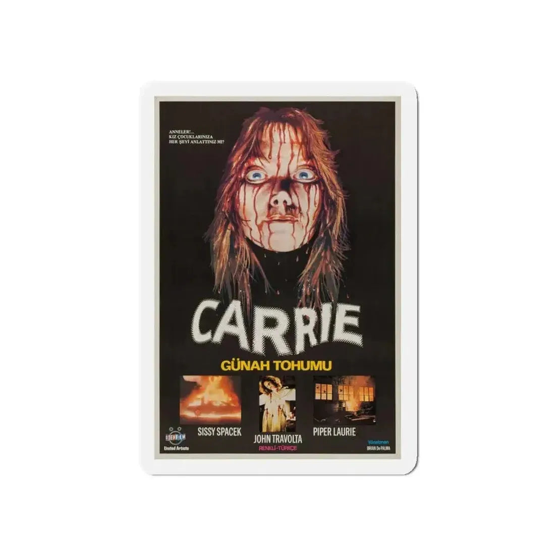 CARRIE (TURKISH) 1976 Movie Poster - Refrigerator Magnet - The Sticker Space