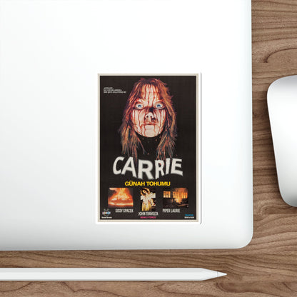 CARRIE (TURKISH) 1976 Movie Poster STICKER Vinyl Die-Cut Decal-The Sticker Space