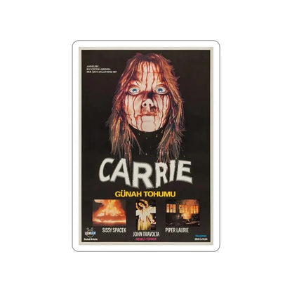 CARRIE (TURKISH) 1976 Movie Poster STICKER Vinyl Die-Cut Decal - The Sticker Space