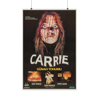 CARRIE (TURKISH) 1976 - Paper Movie Poster - The Sticker Space