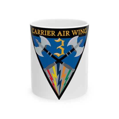 Carrier Air Wing 3 (U.S. Navy) White Coffee Mug-11oz-The Sticker Space