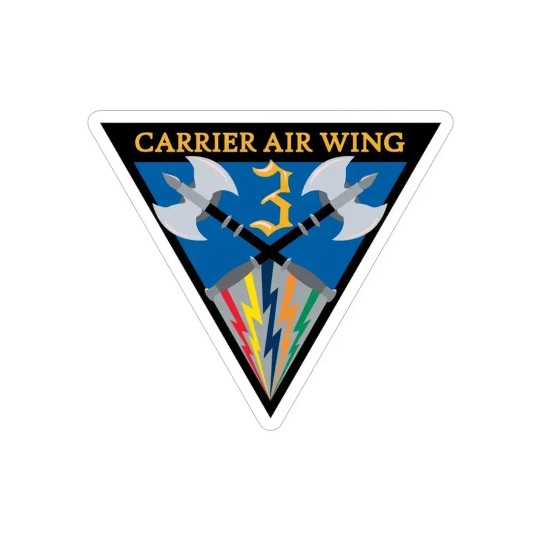 Carrier Air Wing 3 (U.S. Navy) Transparent STICKER Die-Cut Vinyl Decal - The Sticker Space
