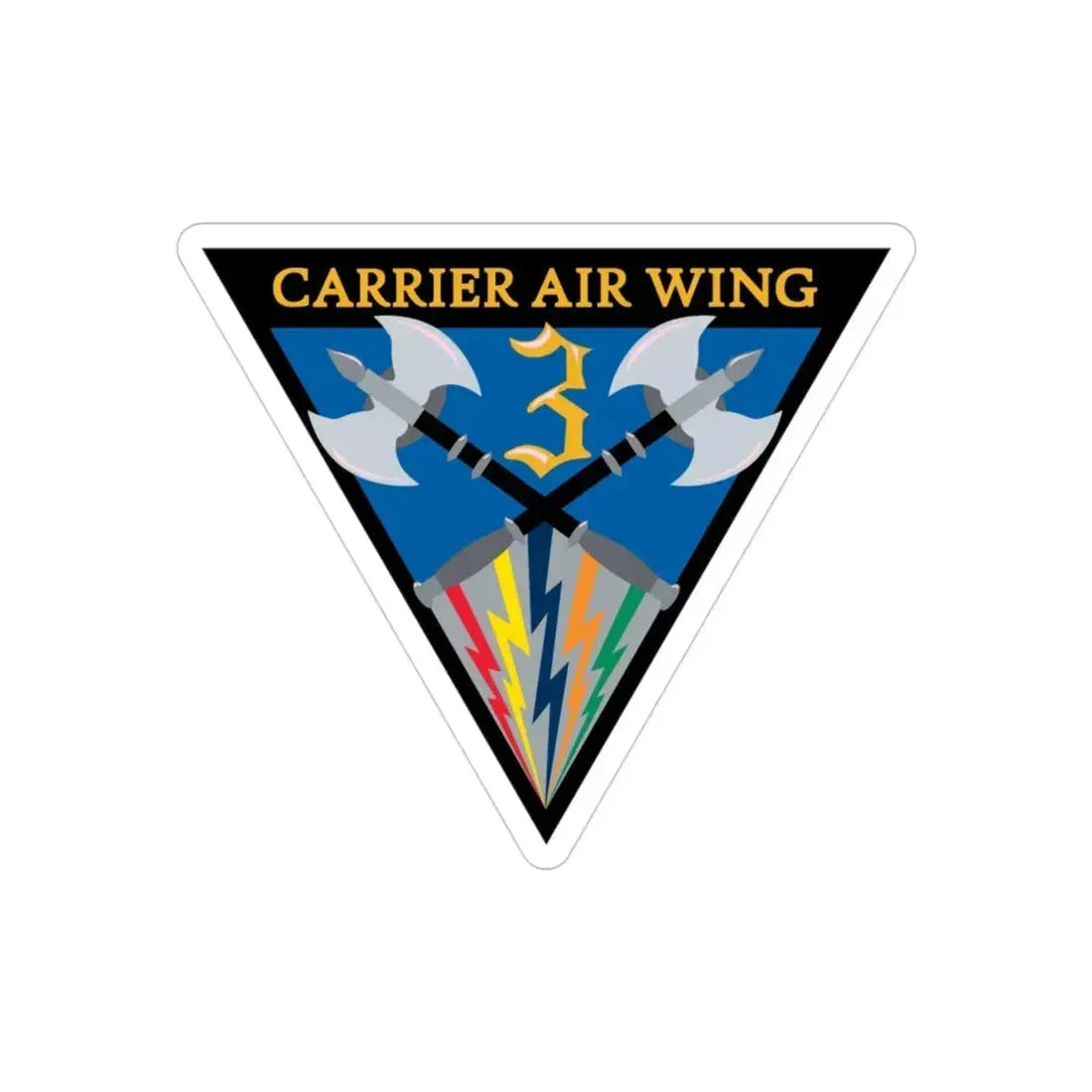 Carrier Air Wing 3 (U.S. Navy) Transparent STICKER Die-Cut Vinyl Decal - The Sticker Space