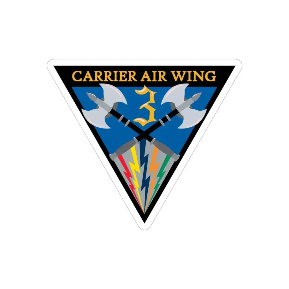 Carrier Air Wing 3 (U.S. Navy) Transparent STICKER Die-Cut Vinyl Decal - The Sticker Space