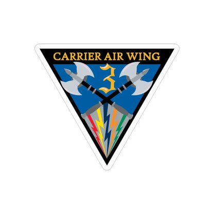 Carrier Air Wing 3 (U.S. Navy) Transparent STICKER Die-Cut Vinyl Decal - The Sticker Space