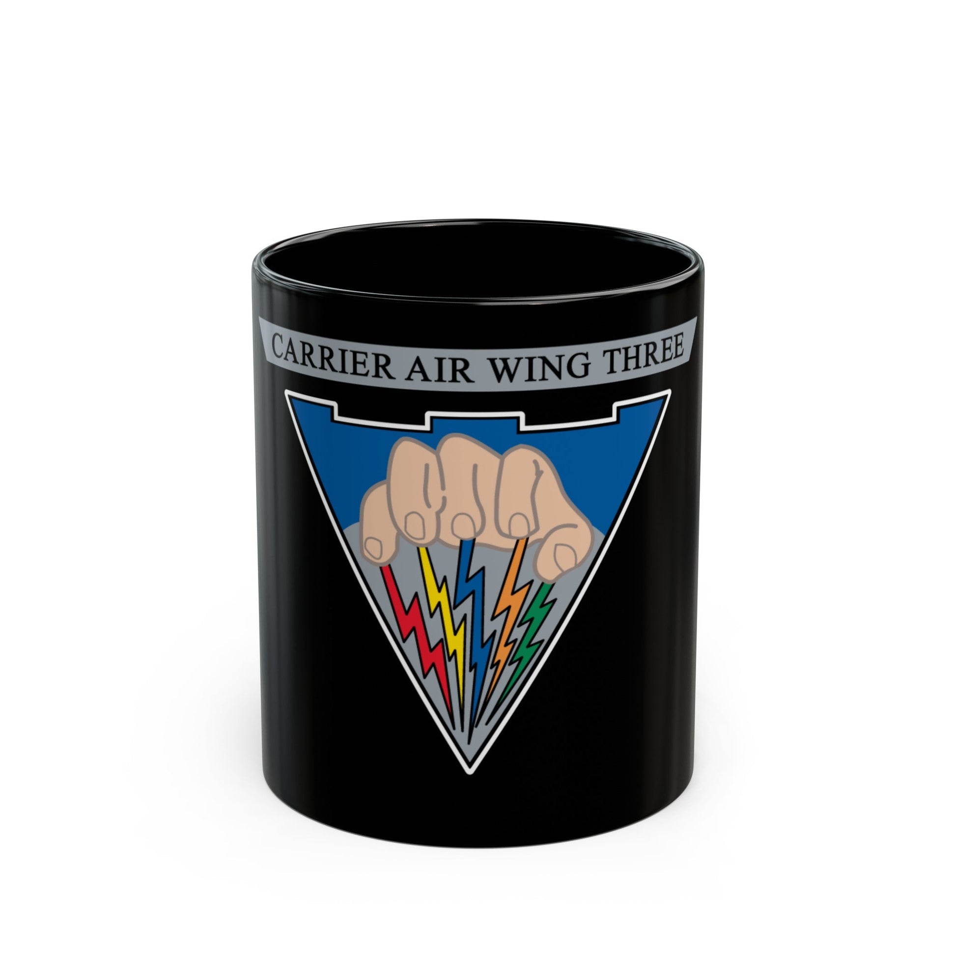 Carrier Air Wing 3 v2 (U.S. Navy) Black Coffee Mug-11oz-The Sticker Space