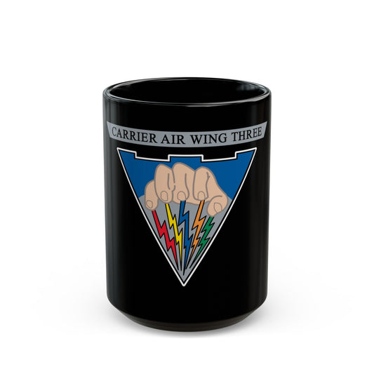 Carrier Air Wing 3 v2 (U.S. Navy) Black Coffee Mug-15oz-The Sticker Space