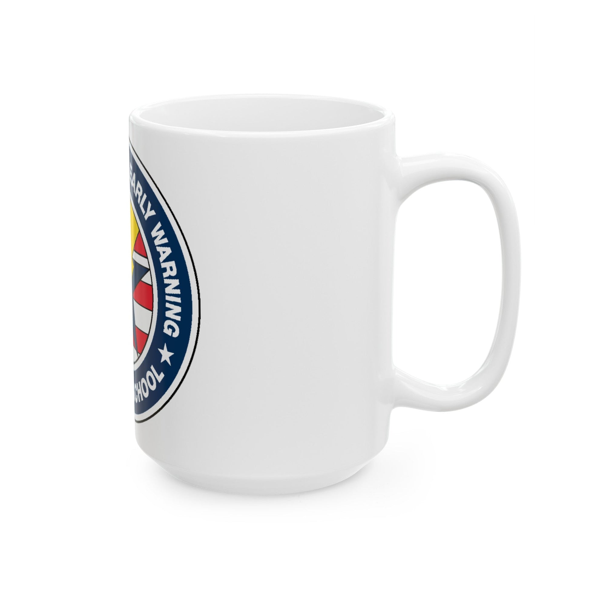 Carrier Airborne Early Warning Weapons School Bolt (U.S. Navy) White Coffee Mug-The Sticker Space