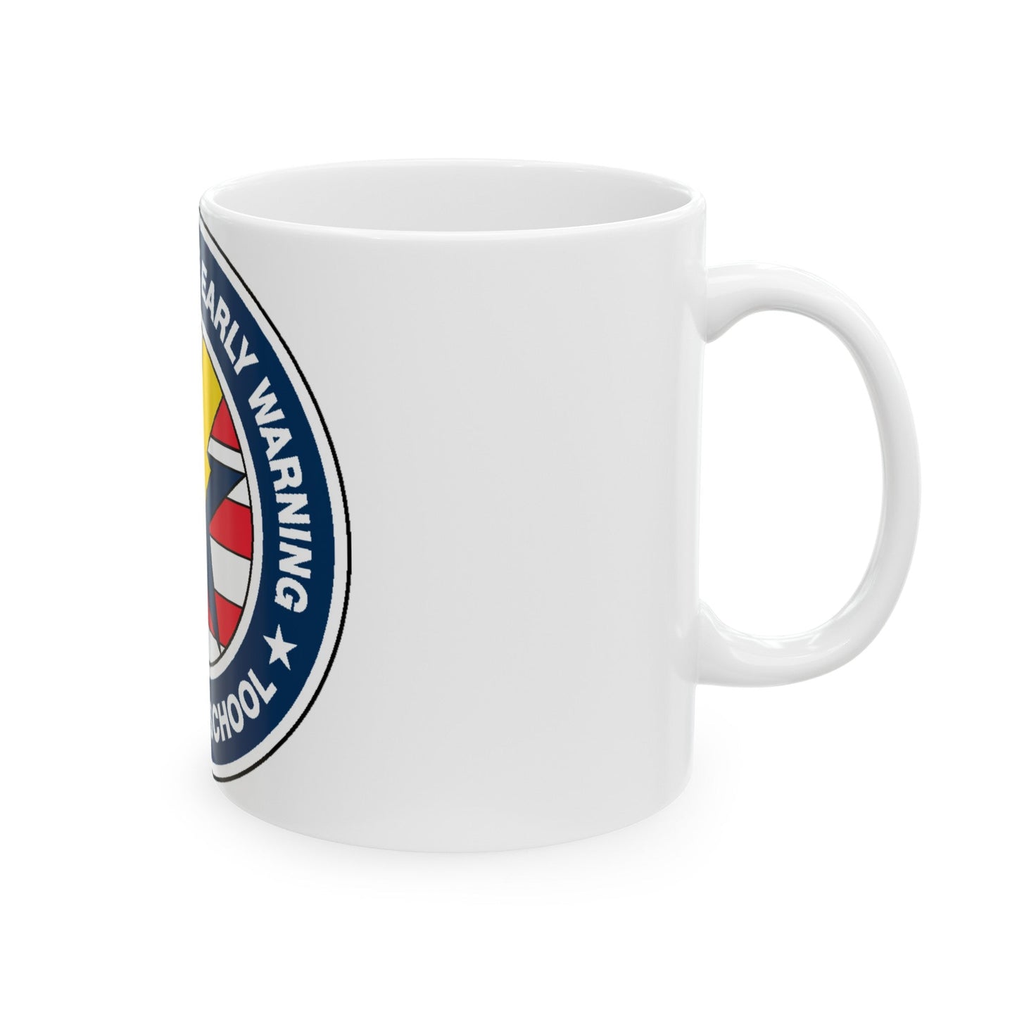 Carrier Airborne Early Warning Weapons School Bolt (U.S. Navy) White Coffee Mug-The Sticker Space