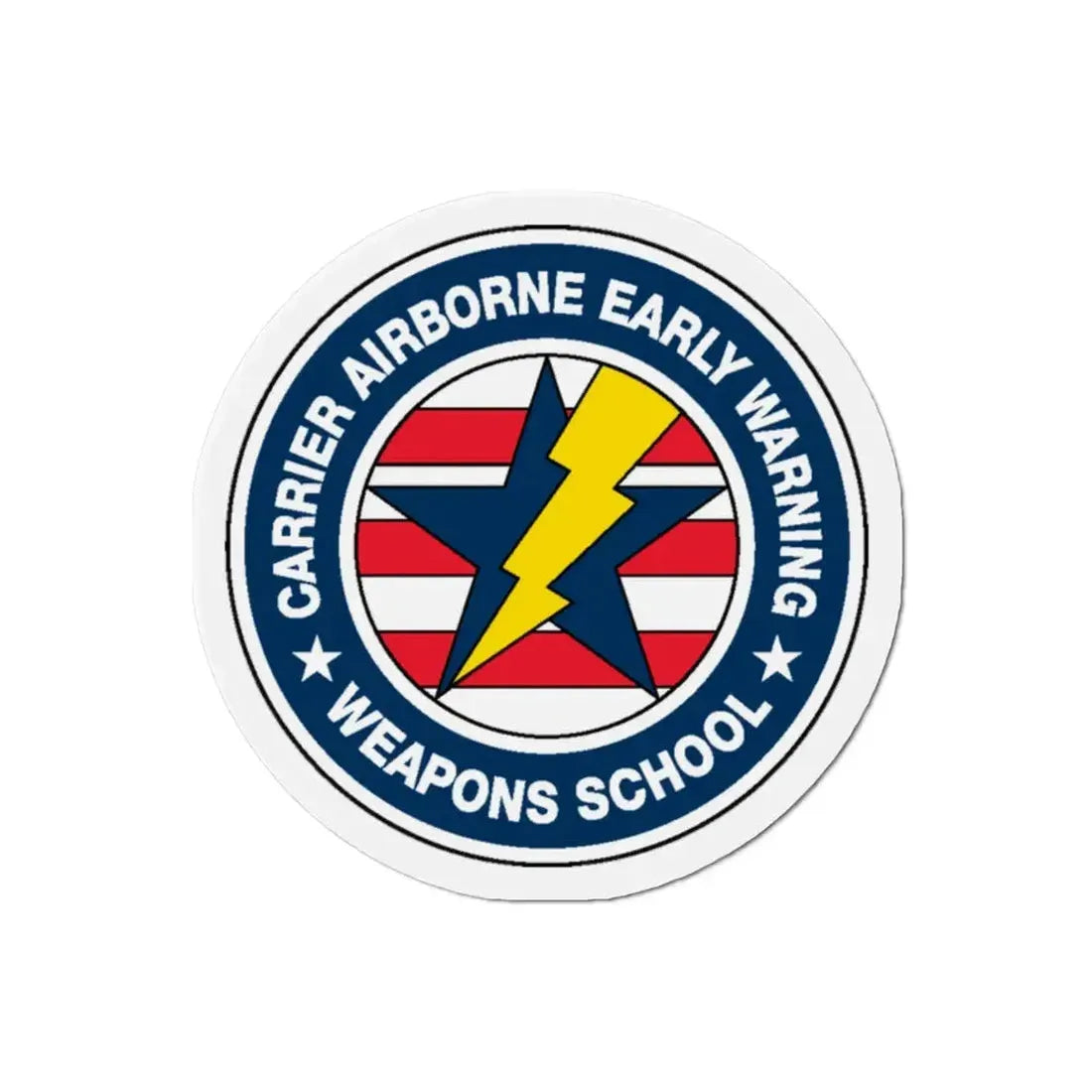 Carrier Airborne Early Warning Weapons School Bolt (U.S. Navy) Refrigerator Magnet 2 Inch - The Sticker Space
