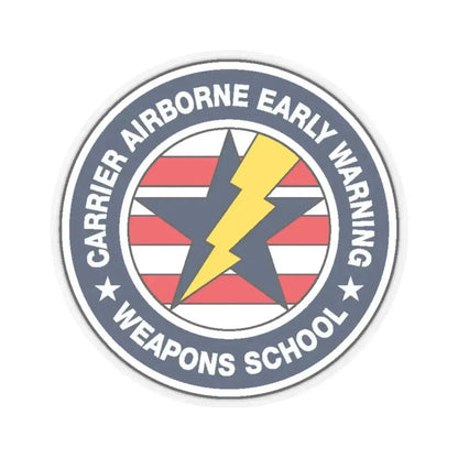 Carrier Airborne Early Warning Weapons School Bolt (U.S. Navy) STICKER Vinyl Kiss-Cut Decal 3 Inch Transparent - The Sticker Space
