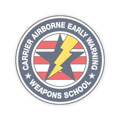 Carrier Airborne Early Warning Weapons School Bolt (U.S. Navy) STICKER Vinyl Kiss-Cut Decal 4 Inch Transparent - The Sticker Space