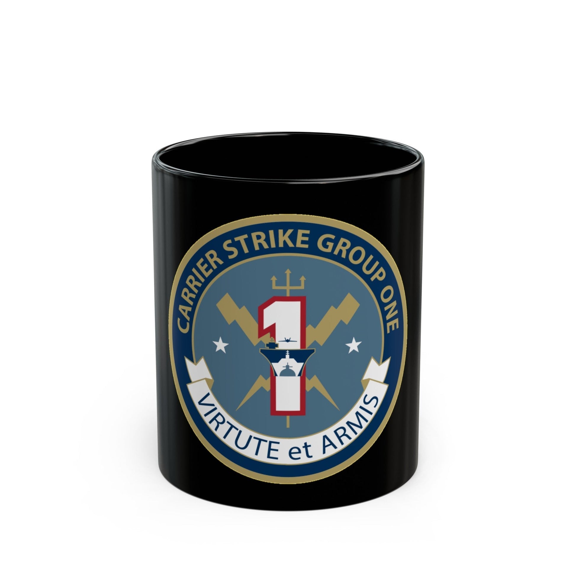 Carrier Strike Group 1 (U.S. Navy) Black Coffee Mug-11oz-The Sticker Space