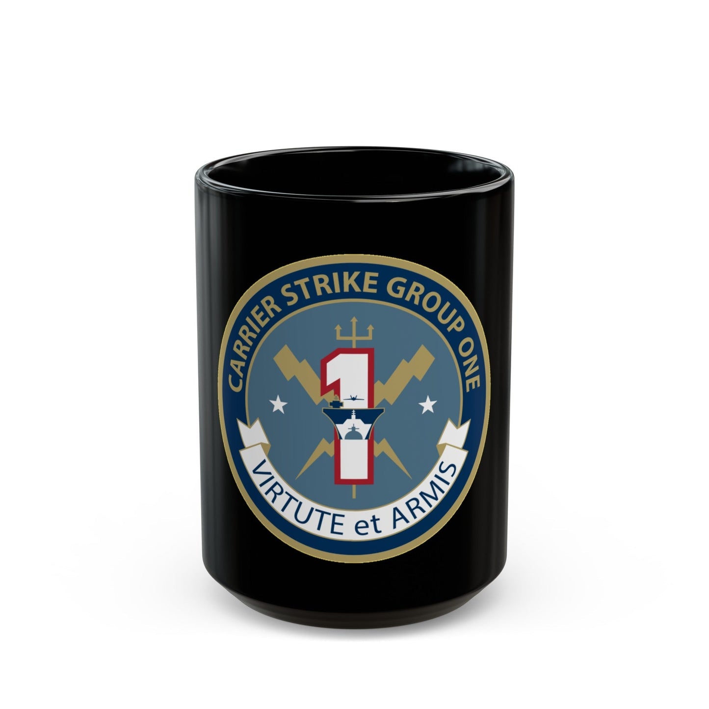 Carrier Strike Group 1 (U.S. Navy) Black Coffee Mug-15oz-The Sticker Space