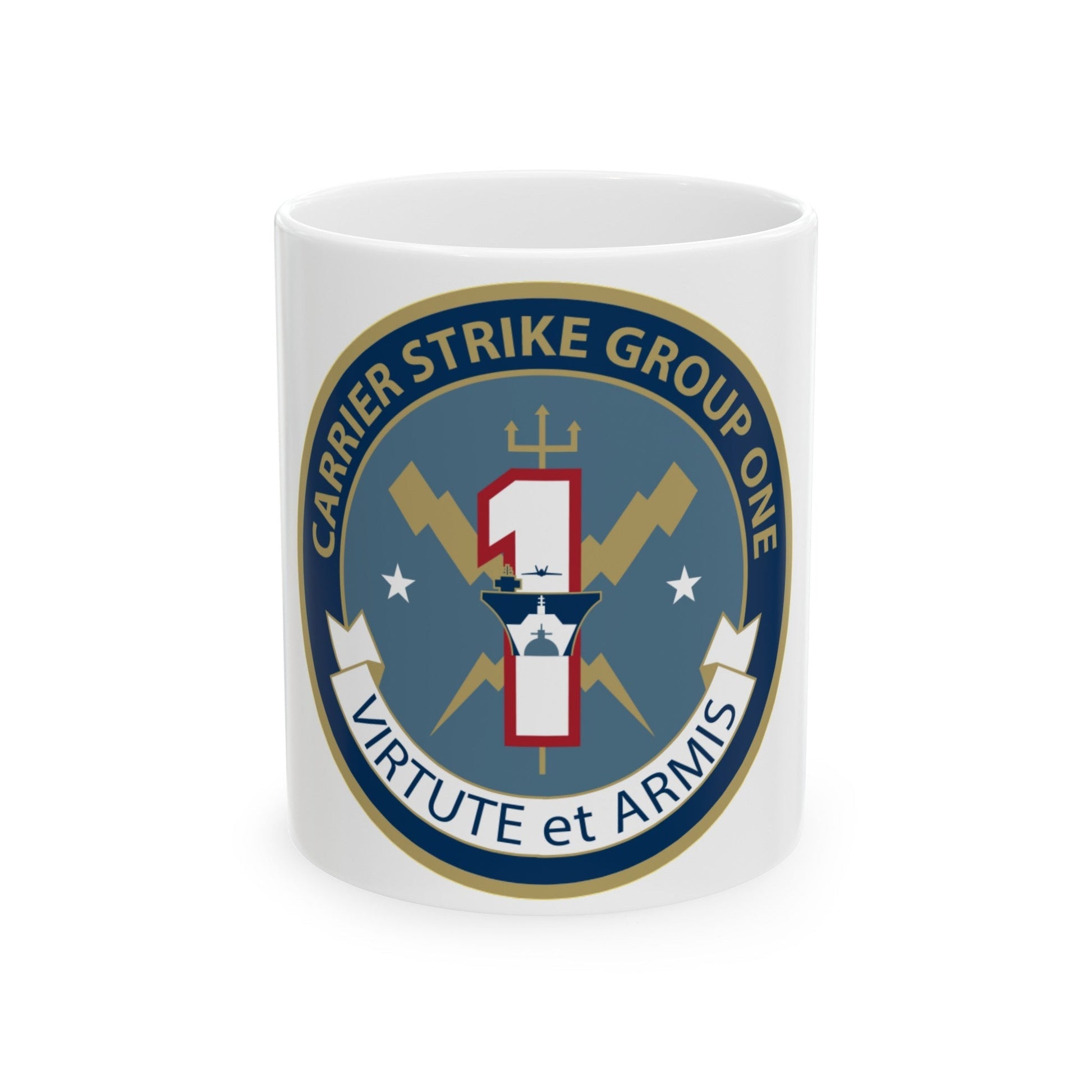 Carrier Strike Group 1 (U.S. Navy) White Coffee Mug-11oz-The Sticker Space