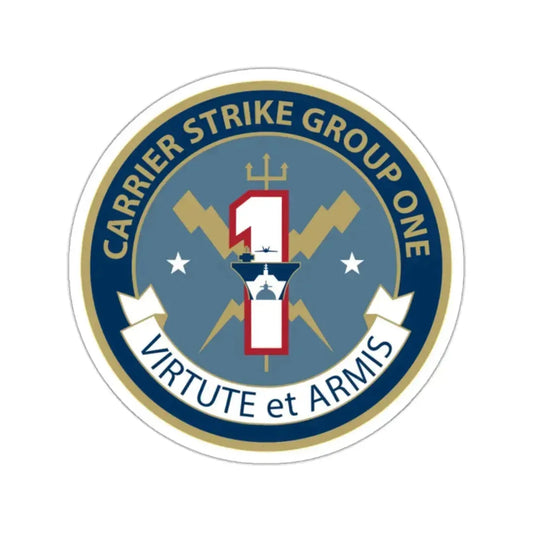 Carrier Strike Group 1 (U.S. Navy) STICKER Vinyl Kiss-Cut Decal 2 Inch White - The Sticker Space