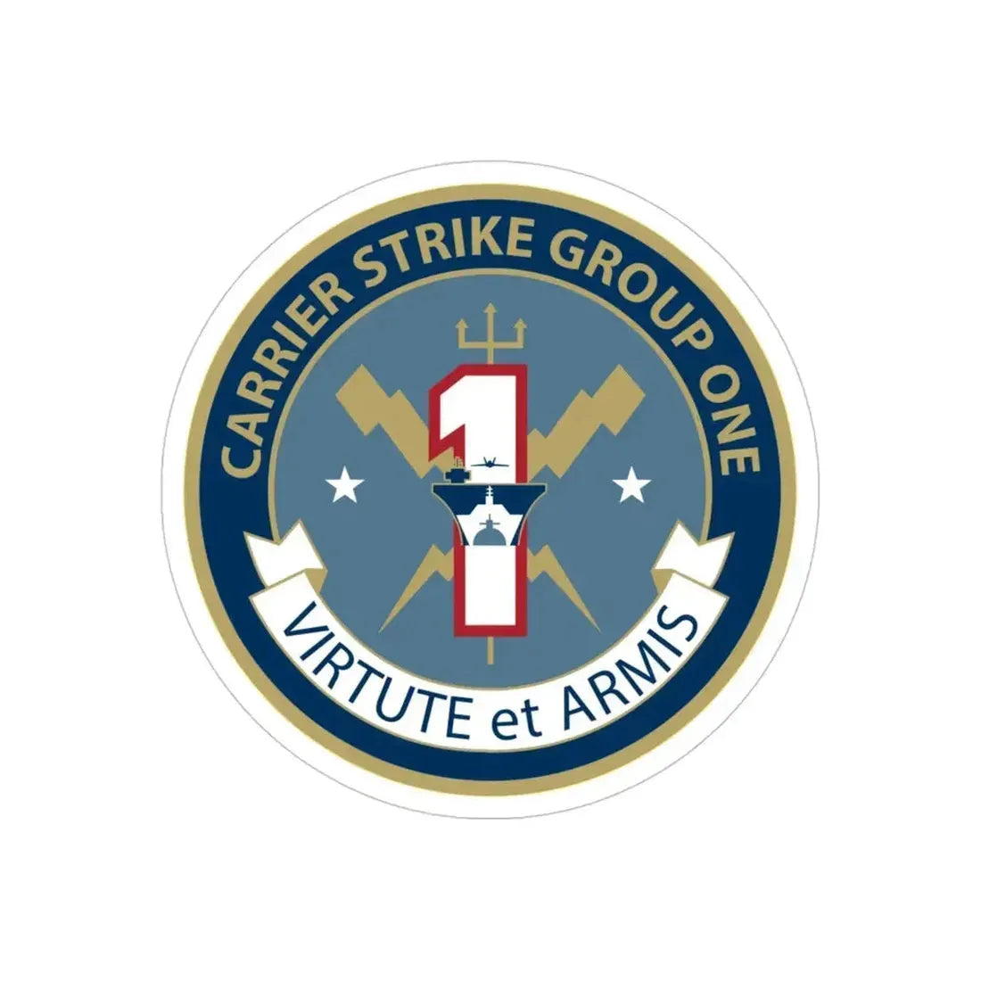 Carrier Strike Group 1 (U.S. Navy) Transparent STICKER Die-Cut Vinyl Decal - The Sticker Space