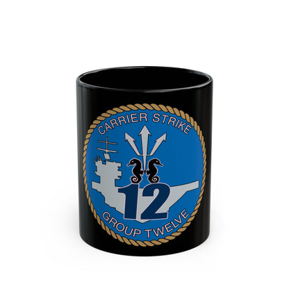 Carrier Strike Group 12 CSG 12 (U.S. Navy) Black Coffee Mug-11oz-The Sticker Space