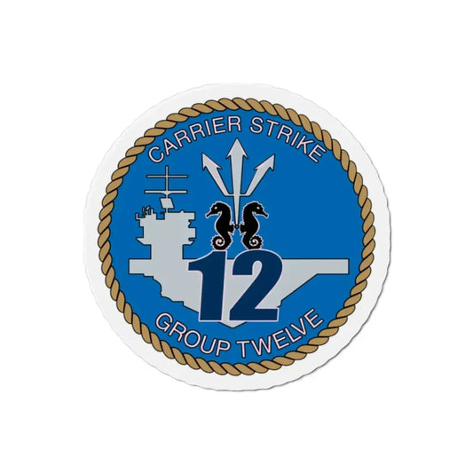 Carrier Strike Group 12 CSG 12 (U.S. Navy) Refrigerator Magnet 2 Inch - The Sticker Space