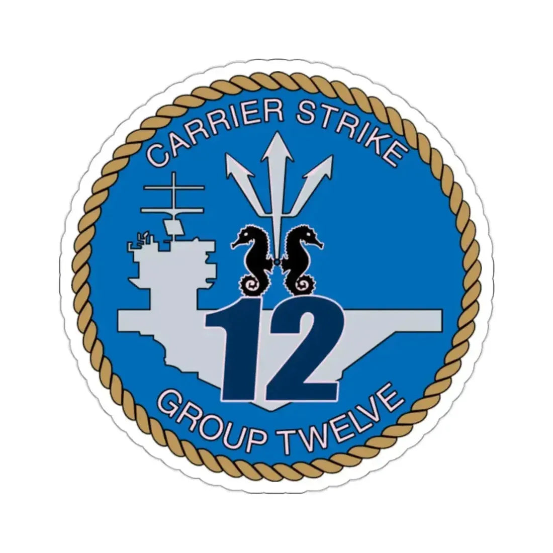 Carrier Strike Group 12 CSG 12 (U.S. Navy) STICKER Vinyl Kiss-Cut Decal - The Sticker Space