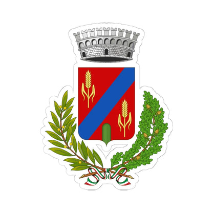Carrodano-Stemma (Italy) (Coat of Arms) STICKER Vinyl Kiss-Cut Decal 6 Inch White - The Sticker Space
