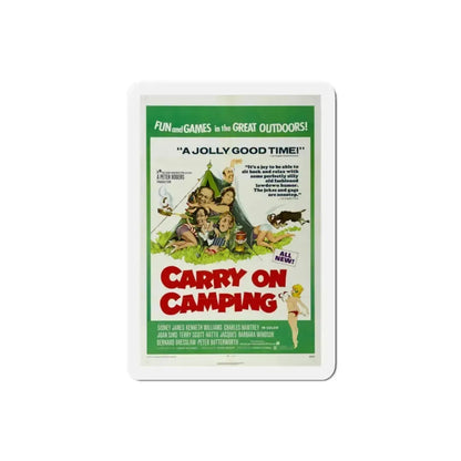 Carry on Camping 1971 Movie Poster Refrigerator Magnet 2 Inch - The Sticker Space