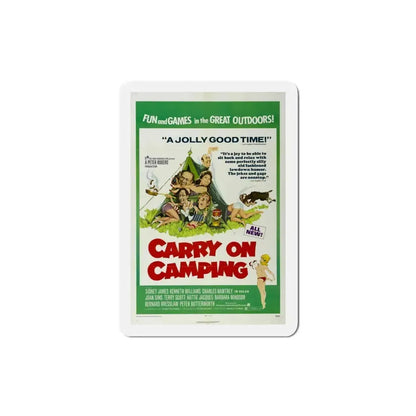Carry on Camping 1971 Movie Poster Refrigerator Magnet 3 Inch - The Sticker Space