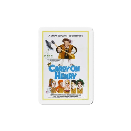 Carry on Henry 1971 Movie Poster Refrigerator Magnet 6 Inch - The Sticker Space