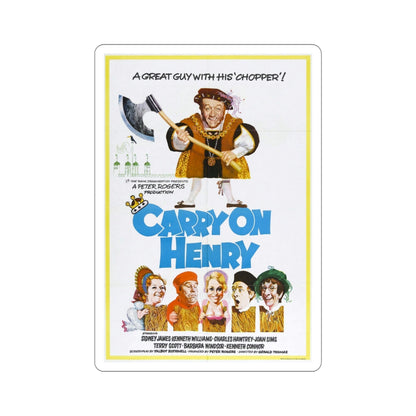 Carry on Henry 1971 Movie Poster STICKER Vinyl Die-Cut Decal-5 Inch-The Sticker Space