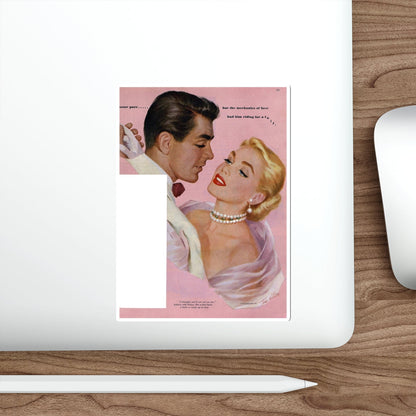 Carry-On Johnny, Ladies' Home Journal, September 1951 (Magazine Illustration) STICKER Vinyl Die-Cut Decal-The Sticker Space